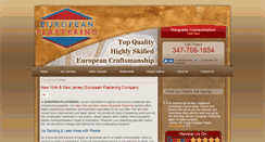 Desktop Screenshot of europeanplasteringco.com